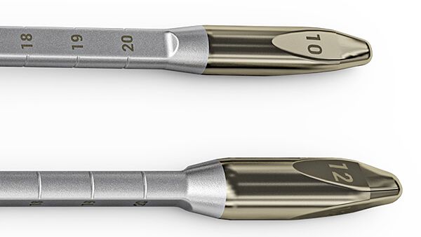 To dilate and size the corpus for an Infla10® Inflatable Penile Prosthesis implantation, the surgeon needs only one tool: the HL Dilator 10 - 12 mm resulting in fewer surgical tools inserted in the corpus cavernosum.