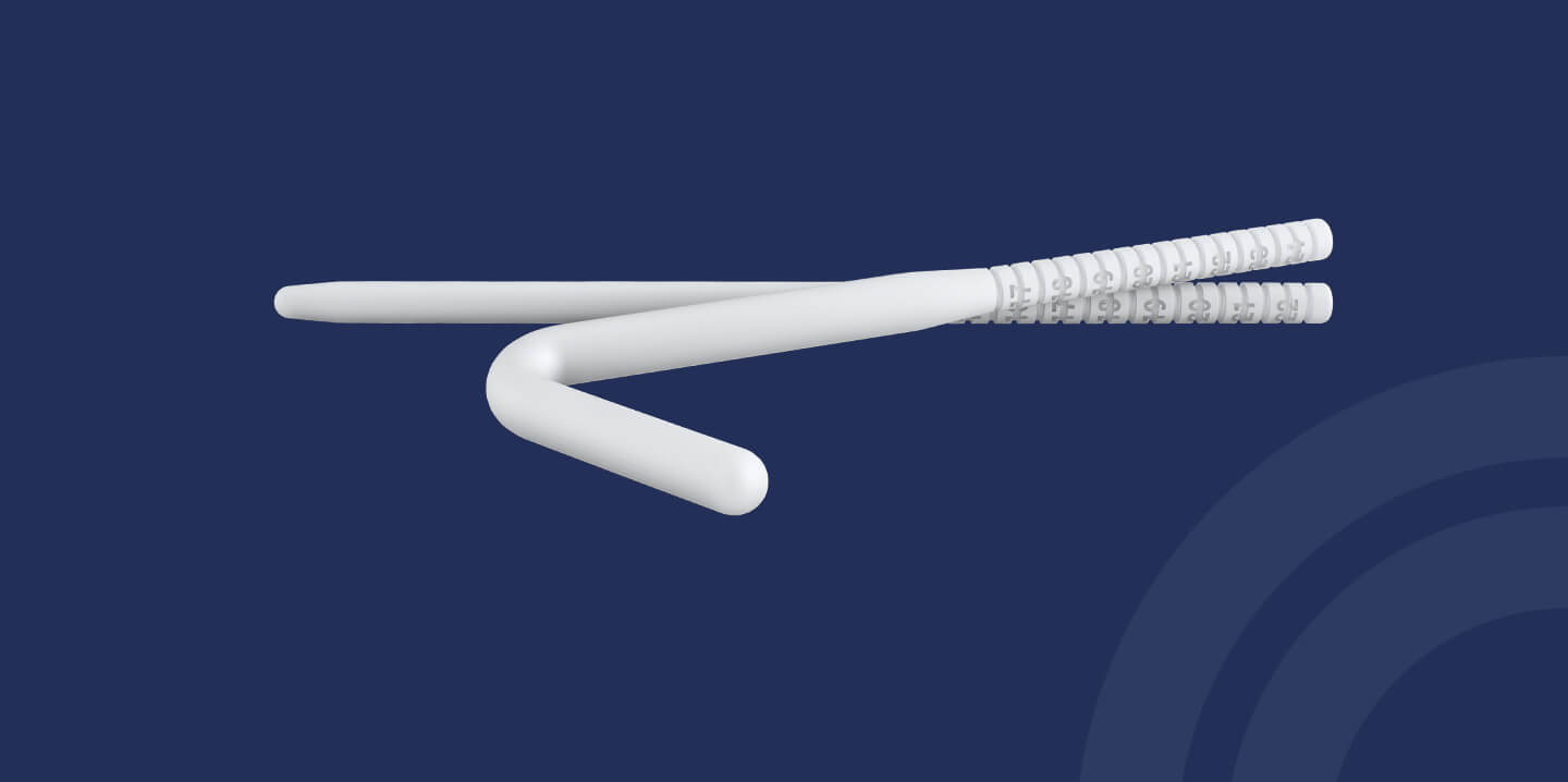 Inhalt der Box: Rigicon Rigi10&trade; Malleable Penile Implantat